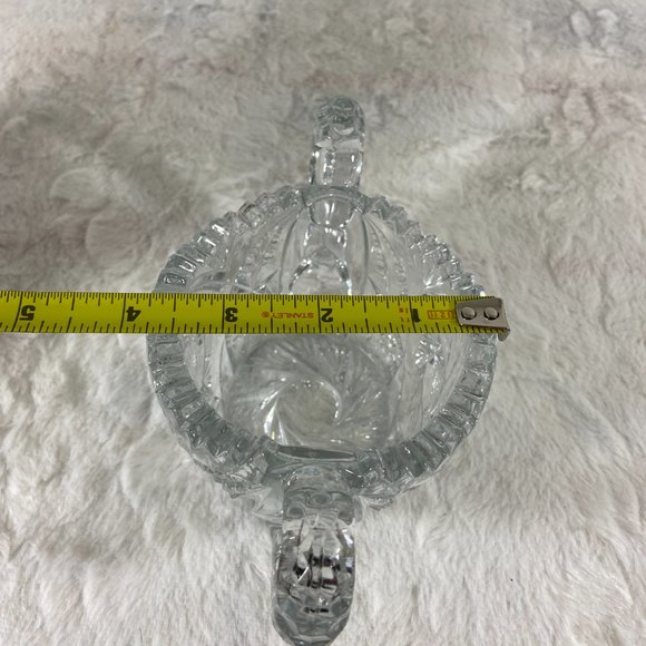 Antique American Cut Glass Sugar Bowl with Handles - Picture 8 of 10